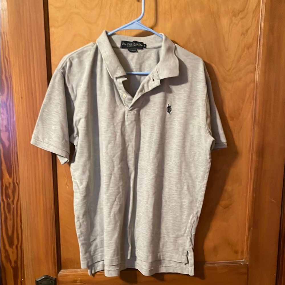 U.S. Polo Assn. Men's Large Gray Polo Shirt